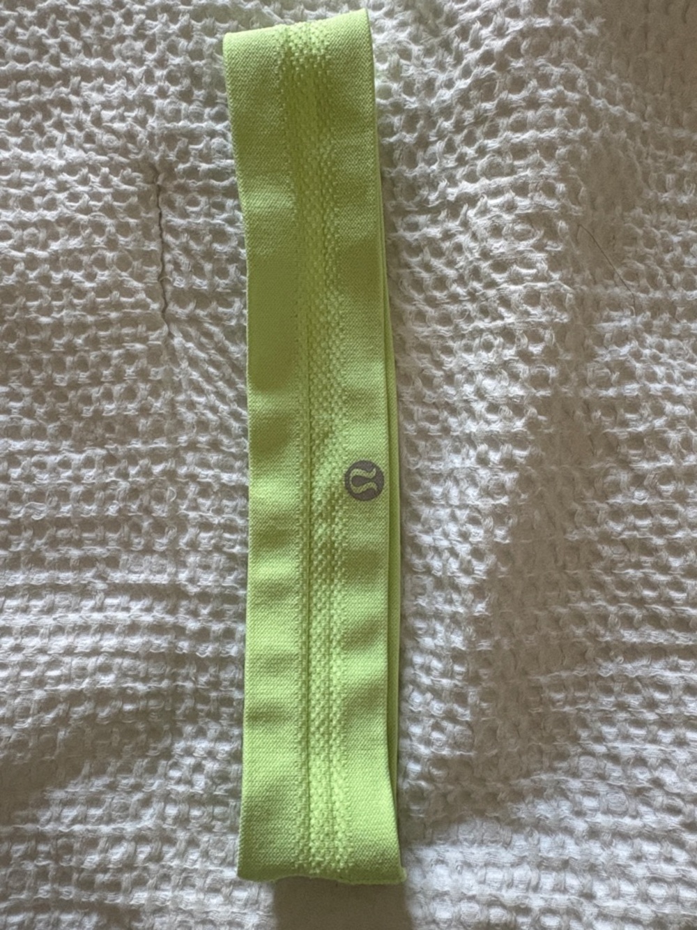 lululemon athletica Lime Green Wide Stretch Hair Headband